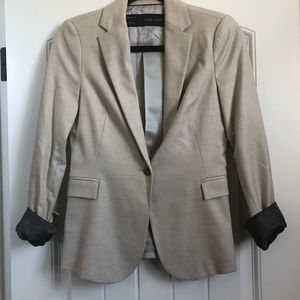 Zara cream colored blazer